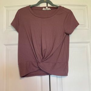 Purple knotted shirt size small